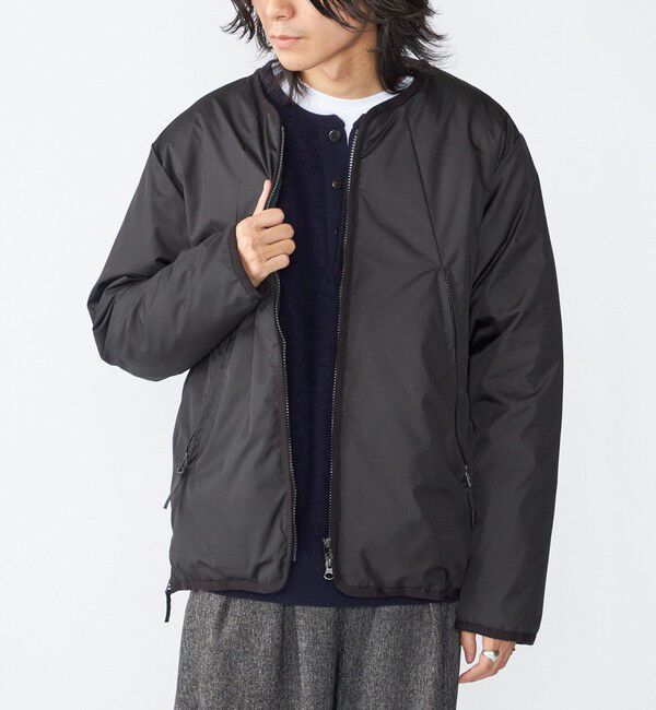 SHIPS「【SHIPS別注】WILDTHINGS&times;TAION: ダウン カーディガン」|カーディガン|ブラック