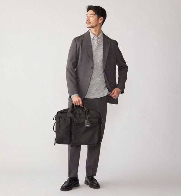 SHIPS「【WEB限定】SHIPS: 3WAY ビズ ワイド ブリーフ バッグ」|リュック|