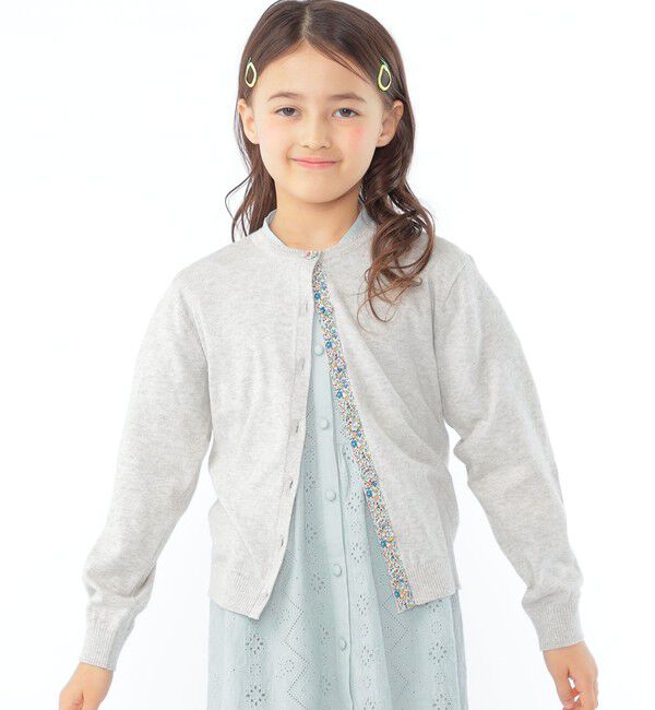 SHIPS KIDS「SHIPS KIDS:100～130cm / リバティ ボタン カーディガン」|カーディガン|