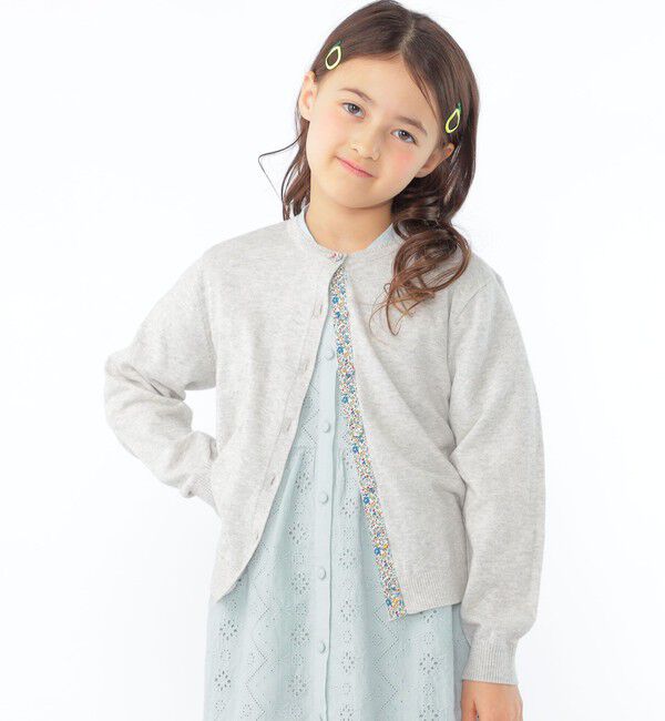 SHIPS KIDS「SHIPS KIDS:100～130cm / リバティ ボタン カーディガン」|カーディガン|