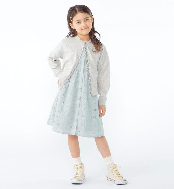 SHIPS KIDS「SHIPS KIDS:100～130cm / リバティ ボタン カーディガン」|カーディガン|