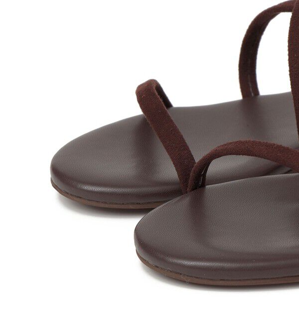 SHIPS any「《予約》【SHIPS any別注】eblouna: フラット ナロー ストラップ サンダル」|サンダル|