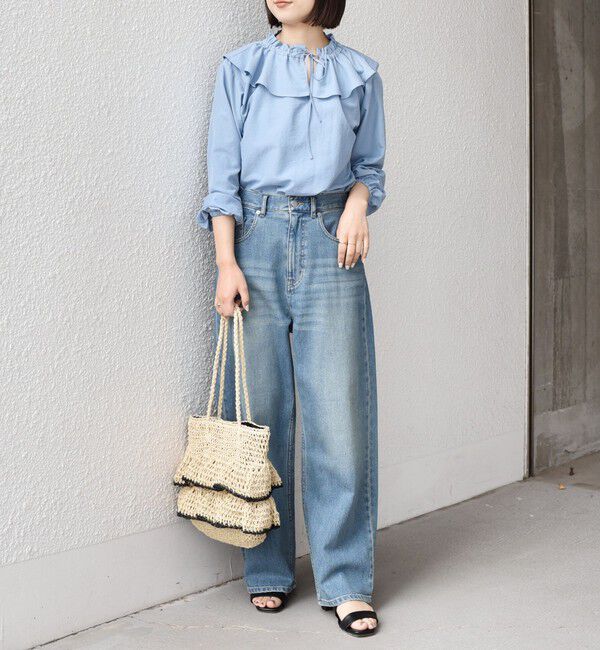 SHIPS Colors 「SHIPS Colors:〈洗濯機可能〉AIRTUM フリルカラー ブラウス」|シャツ・ブラウス|