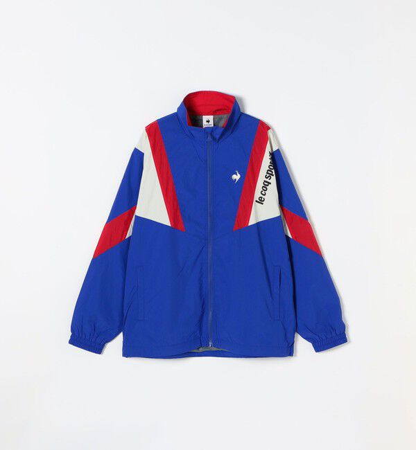 SHIPS any「le coq sportif:〈撥水加工/洗濯機可能〉ナイロン ウィンドブレーカー ジャケット」|アウトドア|ブルー