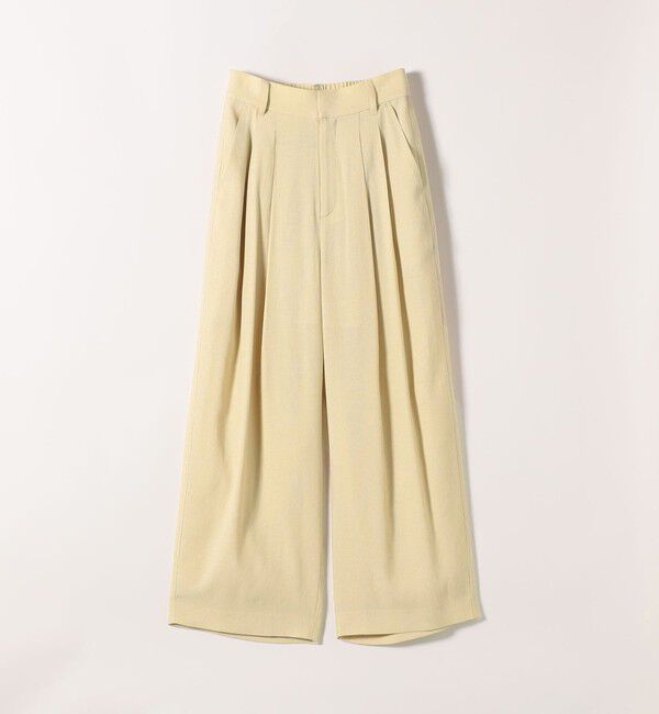 SHIPS any「《予約》SHIPS any:〈洗濯機可能〉リネンミックス 2タック テーパード パンツ」|その他|