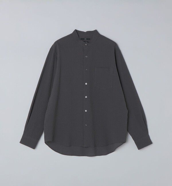 SHIPS「SHIPS: エアー サッカー リラックス バンドカラー シャツ」|シャツ・ブラウス|