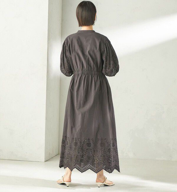 SHIPS for women「《予約》【SHIPS別注】Fanaka:〈手洗い可能〉シフリー ウエスト ギャザー ワンピース」|ワンピース|