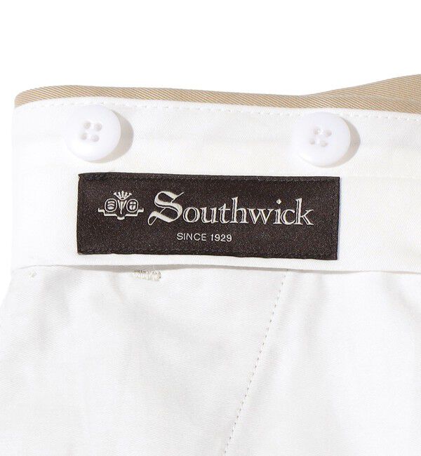 SHIPS「Southwick: DORSET コットン シャンブレー ノープリーツ トラウザーズ」|チノ|