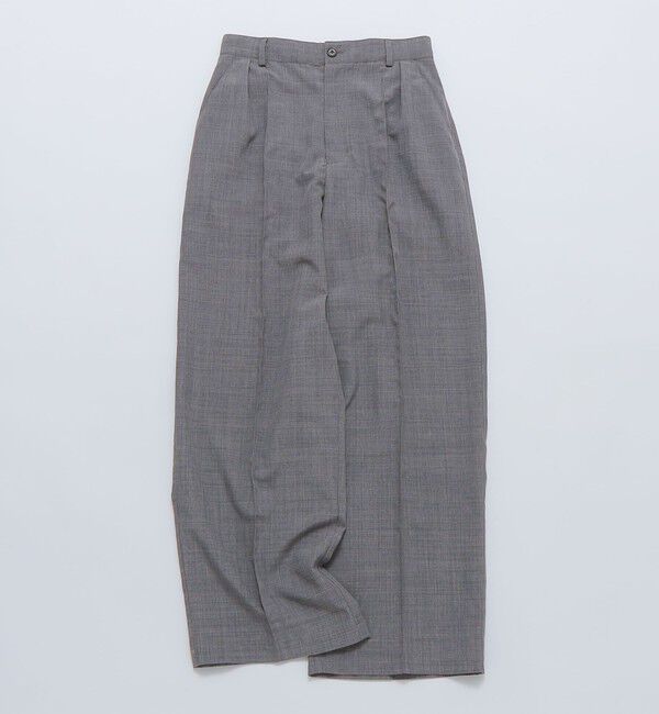 SHIPS「【WEB限定】SHIPS: リネン ライク ワイドスラックス」|スラックス|グレー