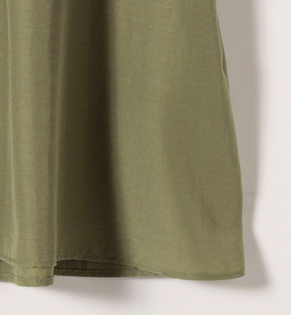 SHIPS any「《予約》SHIPS any:〈洗濯機可能〉グロッシー ラッフル フリル ギャザー ブラウス」|シャツ・ブラウス|