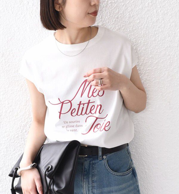 SHIPS Colors 「SHIPS Colors:〈接触冷感・UVカット〉26SS フレンチスリーブ ロゴT」|Tシャツ・カットソー|