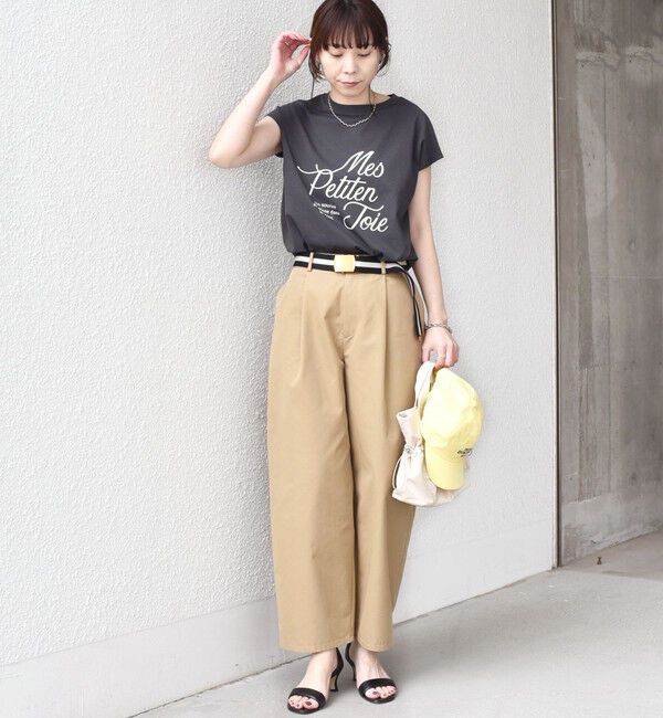 SHIPS Colors 「SHIPS Colors:〈接触冷感・UVカット〉26SS フレンチスリーブ ロゴT」|Tシャツ・カットソー|