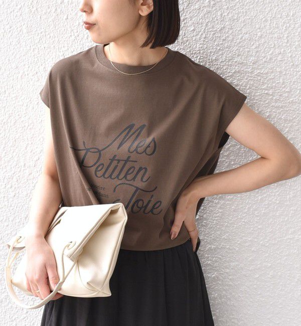 SHIPS Colors 「SHIPS Colors:〈接触冷感・UVカット〉26SS フレンチスリーブ ロゴT」|Tシャツ・カットソー|