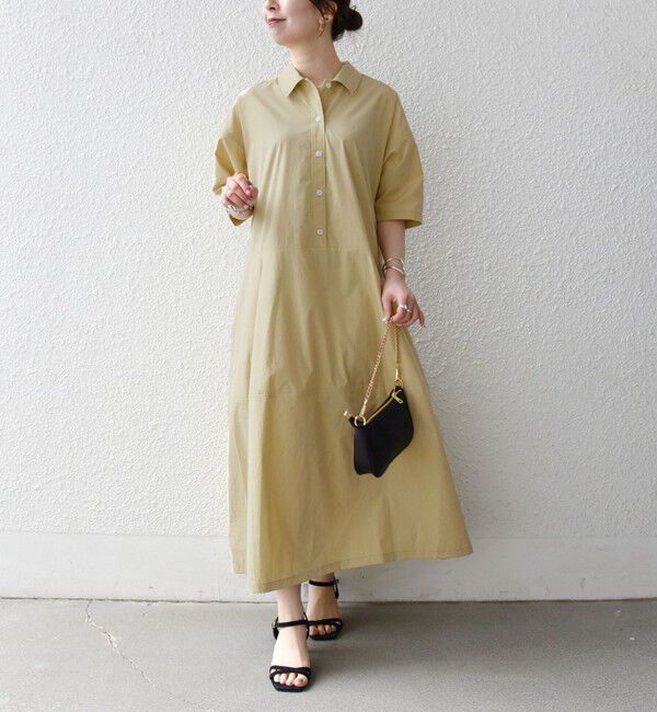 SHIPS any「《予約》SHIPS any:〈洗濯機可能〉タイプライター ボリューム シャツ ワンピース 2」|ワンピース|