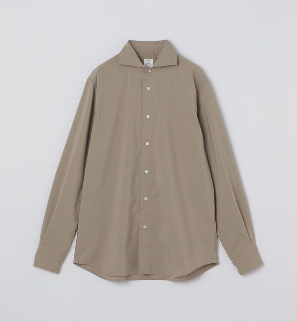 SHIPS Colors 「SHIPS Colors:ノーアイロン ワイドカラー シャツ」|シャツ・ブラウス|ベージュ