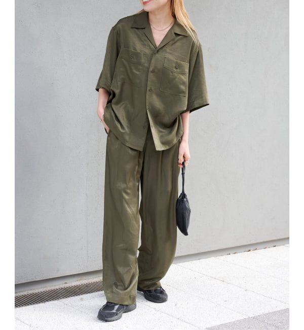 OUTDOOR PRODUCTS Usual Things「≪予約≫ヴィンテージサテンタンブラーイージーパンツ」|スラックス|