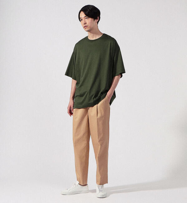 CABaN「CABaN コットン ドロップショルダークルーネックプルオーバー」|Tシャツ・カットソー|