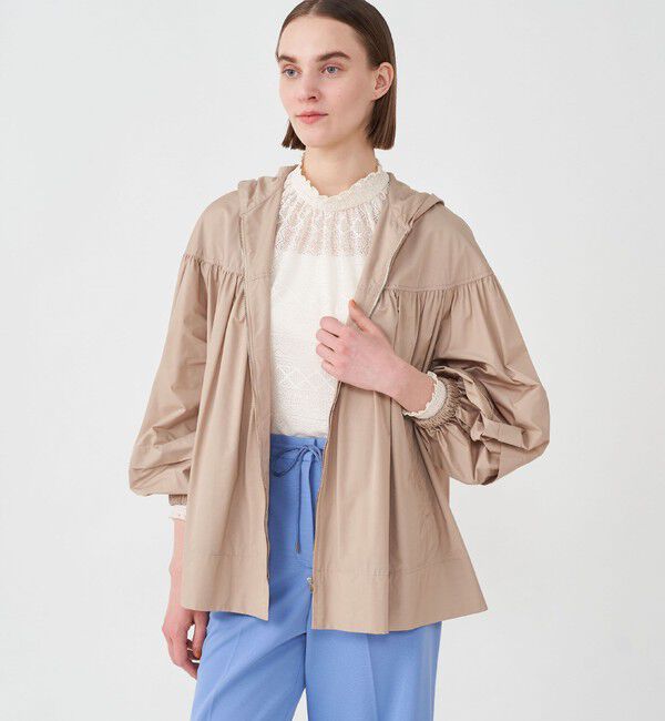 Ballsey「ライトタフタ フーデッドショートコート」|ブルゾン・スタジャン|