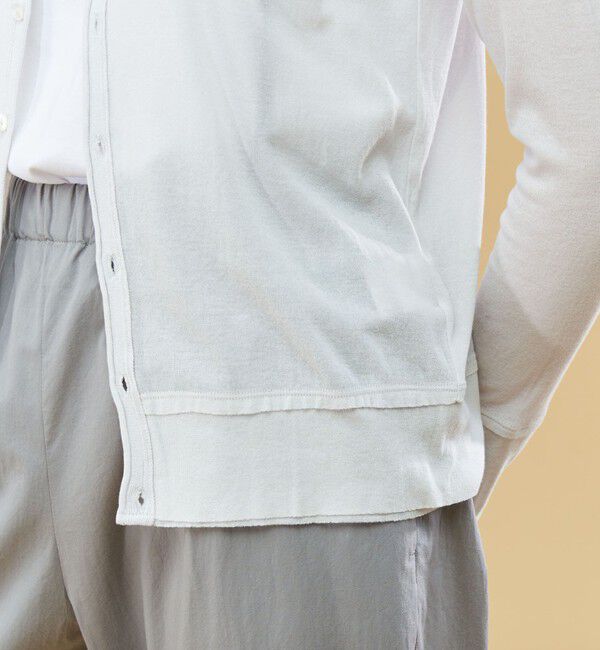 GALERIE VIE「ガーゼフライスジャージー クルーネックカーディガン」|カーディガン|