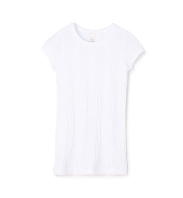 GALERIE VIE「ランダムテレコリブ フレンチスリーブプルオーバー」|Tシャツ・カットソー|11 ホワイト