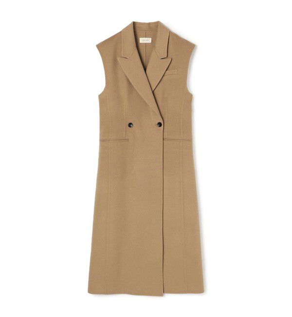 DES PRES「ライトダブルフェイスシャギー フレンチジレ」|ベスト・ジレ|43 ベージュ