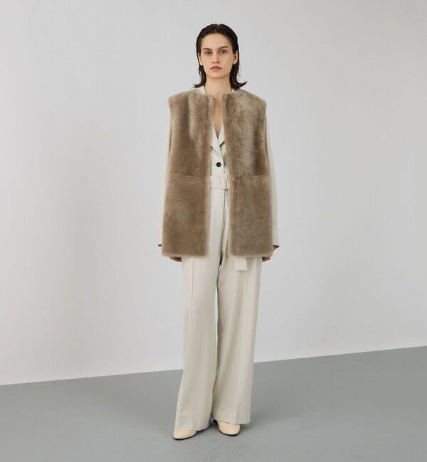 TOMORROWLAND GOODS「DES PRES  ムートンジレ」|ダウンベスト・ベスト|