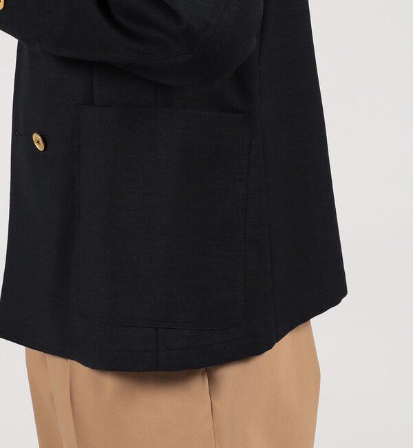 TOMORROWLAND MENS「シェットランドウール ダブルブレステッド 4Bジャケット」|テーラードジャケット|