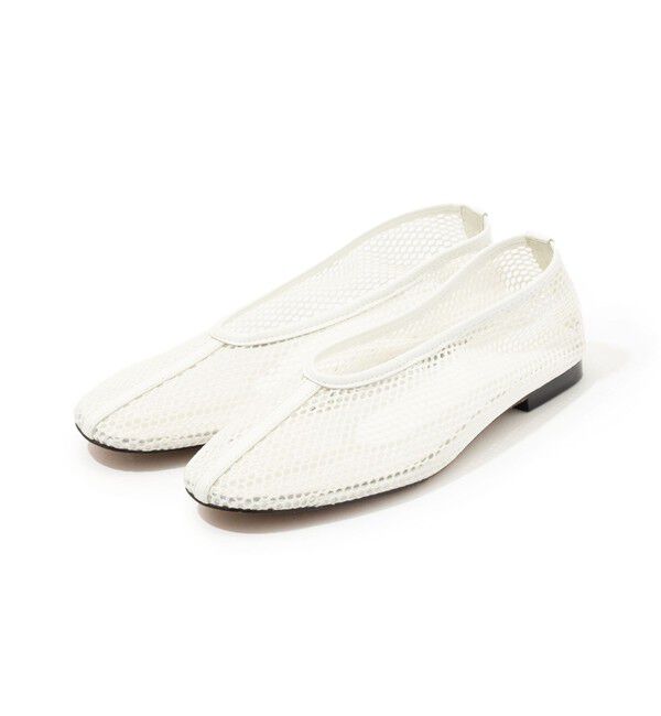 TOMORROWLAND GOODS「DES PRES メッシュフラットシューズ」|バレエシューズ|11 ホワイト