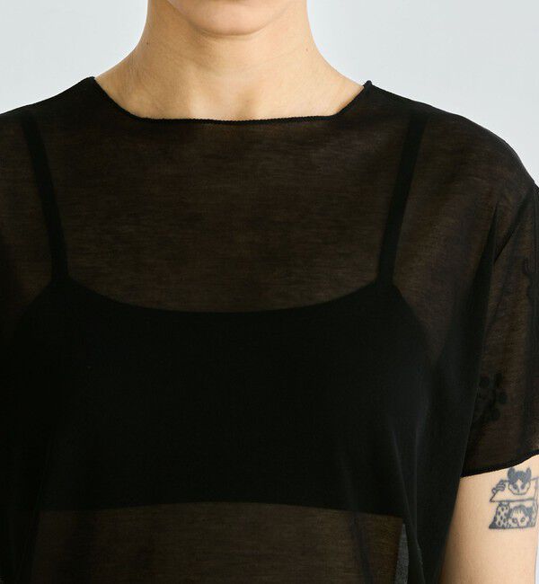 Edition「シアーフライス ハーフスリーブトップス」|Tシャツ・カットソー|
