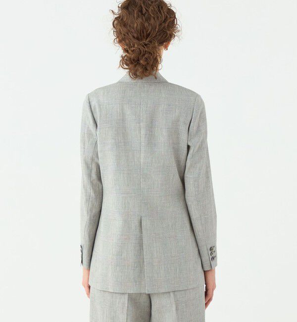 TOMORROWLAND collection「サマーグレンチェック ダブルブレストジャケット」|テーラードジャケット|