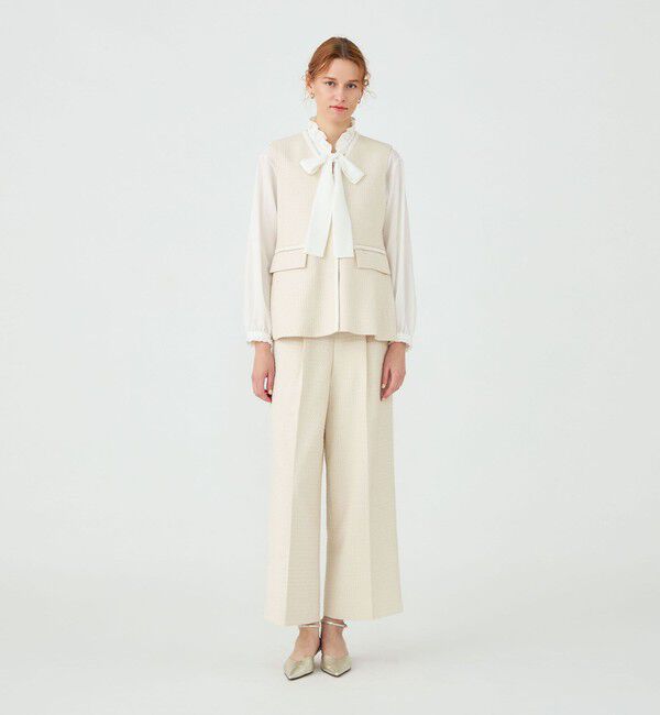 Ballsey「ライトファンシーツイード ペプラムジレ」|ベスト・ジレ|