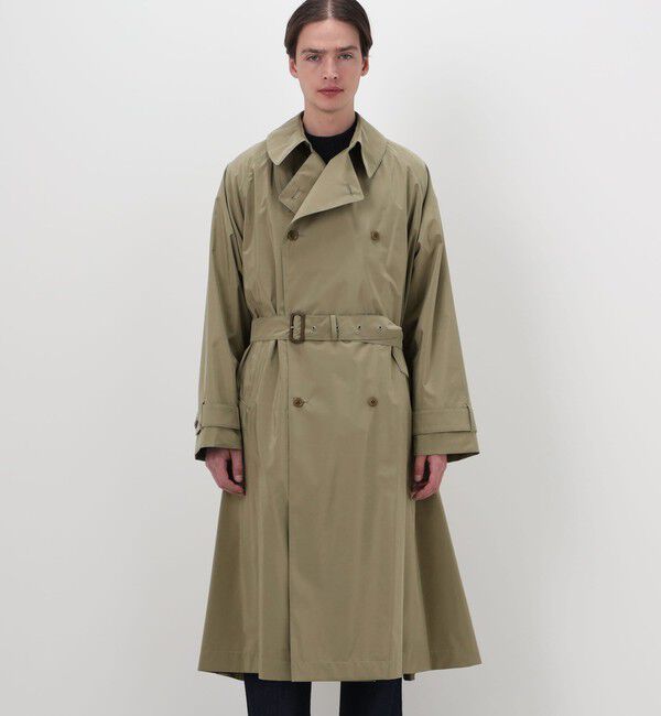 TOMORROWLAND BUYING WEAR「HAVERSACK ATTIRE シルクコットン ダブルブレト ベルテッドコート」|トレンチコート|