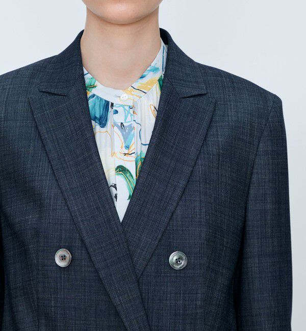 TOMORROWLAND collection「【WEB先行予約】コンフォートデニム ダブルブレストジャケット」|テーラードジャケット|