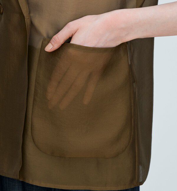 TOMORROWLAND collection「【WEB先行予約】シアーオーガンジー フレンチジャケット」|その他|