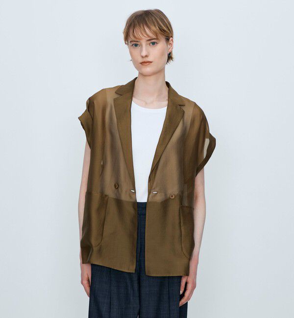 TOMORROWLAND collection「【WEB先行予約】シアーオーガンジー フレンチジャケット」|その他|