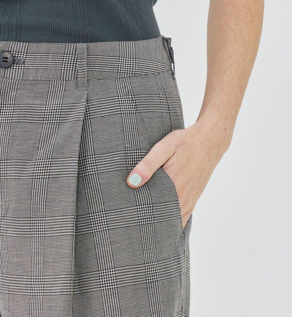 GALERIE VIE「【WEB先行予約】リネンキュプラシルクコンパクト タックパンツ」|その他|