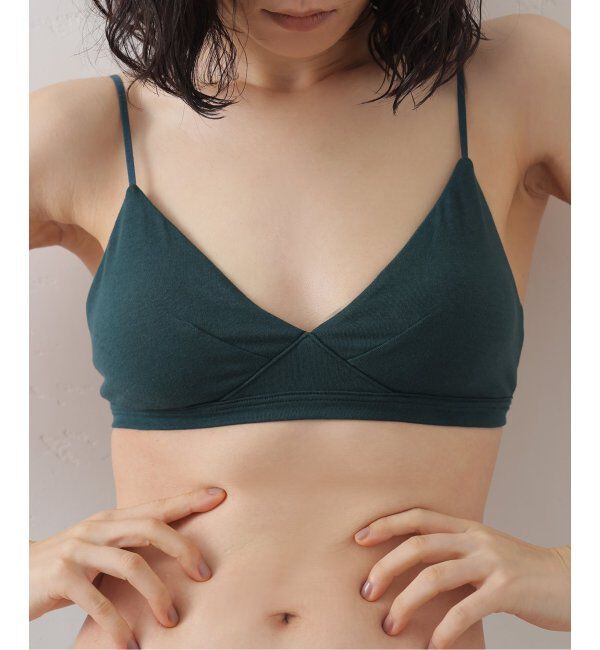 EMILYWEEK「【RESET】オーガニックコットン混 ブラ（グレー、グリーン）」|インナー|