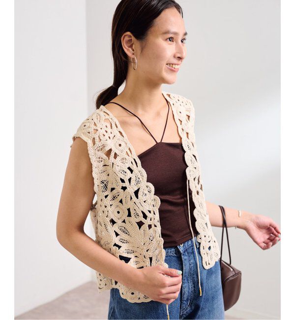 EMILYWEEK「EMILY WEEK&times;FRAMeWORK Vラインクロップドブラキャミソール」|インナー|