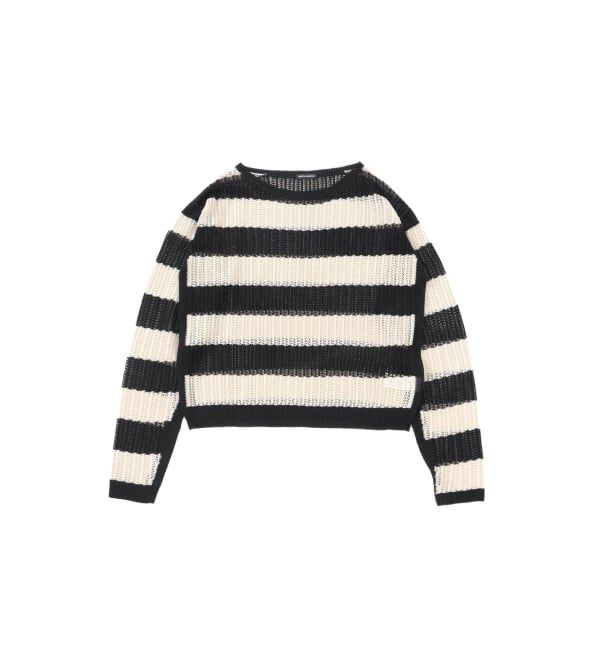 JOINT WORKS「NOCTO ARCHIVE/ノクト アーカイブ Mesh Knit L/S」|ニット・セーター|ホワイト A