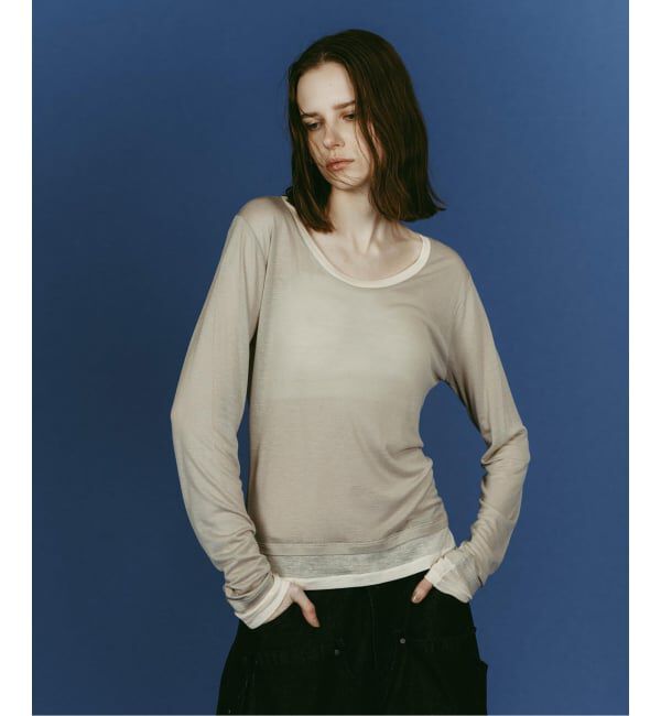 JOINT WORKS「Knuth Marf / クヌースマーフ round neck layered top」|Tシャツ・カットソー|