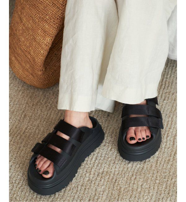 Plage「《一部カラーWEB限定》UGG / アグ GOLDEN GLOW SLIDE サンダル」|サンダル|ブラック