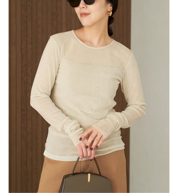 Plage「《追加》Flocky Mesh ロンT」|Tシャツ・カットソー|