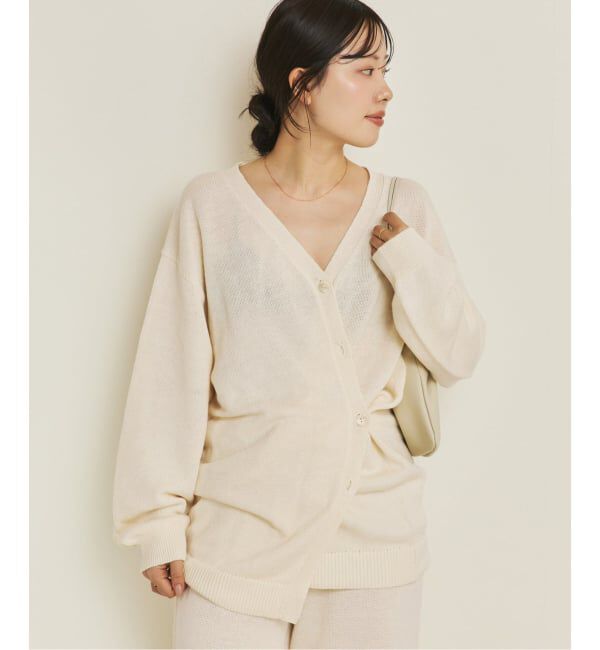 Plage「organic linen 混 カーディガン」|カーディガン|