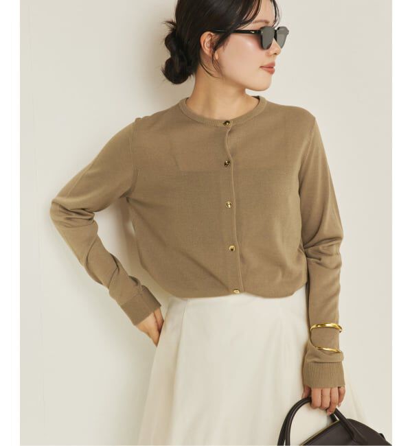 Plage「《追加》vis/silk mix カーディガン」|カーディガン|
