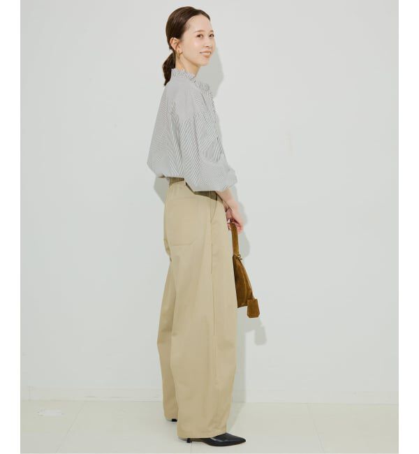 SLOBE IENA「《追加》ミニフリルブラウス」|シャツ・ブラウス|