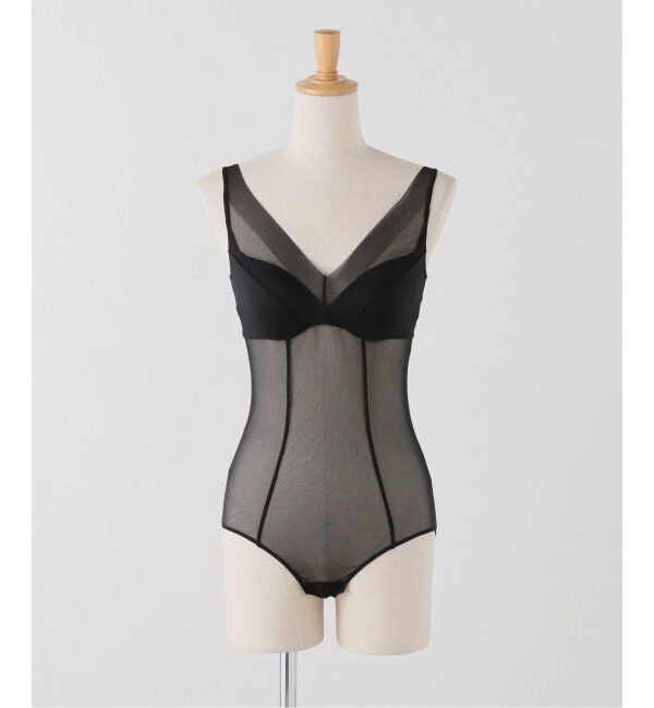 IENA「NICENICE MOMENT/ナイスナイスモーメント MESH BRIEFER NNM03-2403-003」|インナー|ブラック