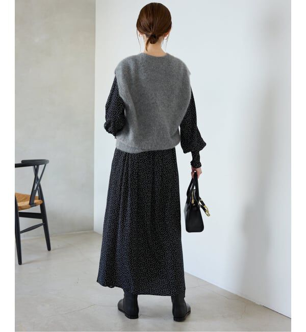 SLOBE IENA「《追加2》ドットシャーリングワンピース」|ワンピース|