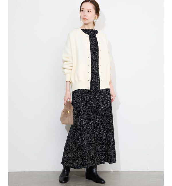 SLOBE IENA「《追加2》ドットシャーリングワンピース」|ワンピース|