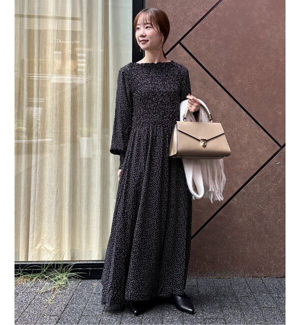 SLOBE IENA「《追加2》ドットシャーリングワンピース」|ワンピース|