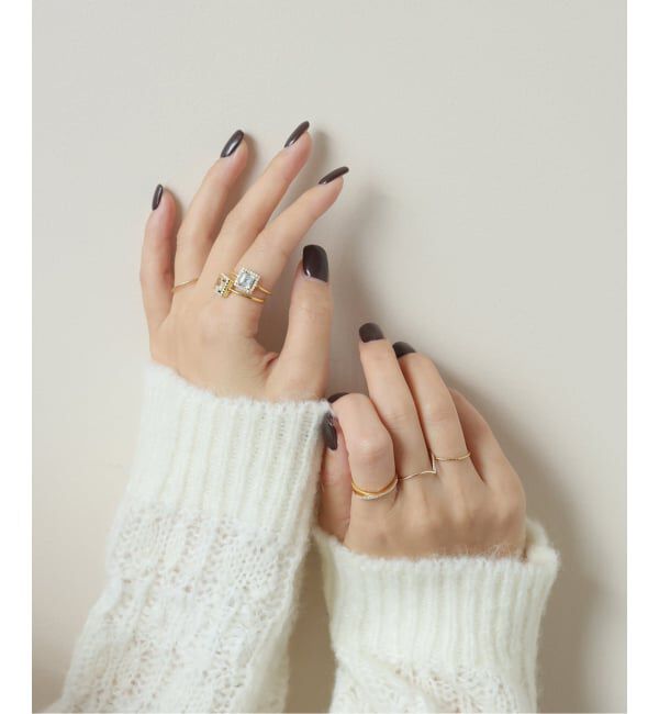 SLOBE IENA「《WEB限定/追加》ODUL SLOBE別注 スクエアカットリング」|リング|